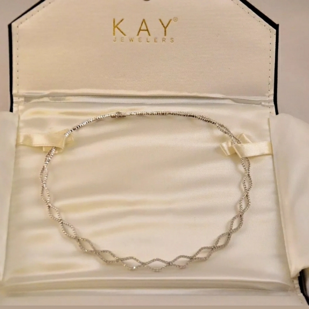 2.00CT 180 Stones Diamond 18KT WhiteGold Necklace